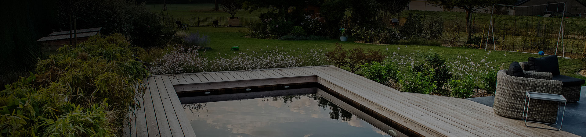 Piscines en bois massif immergé