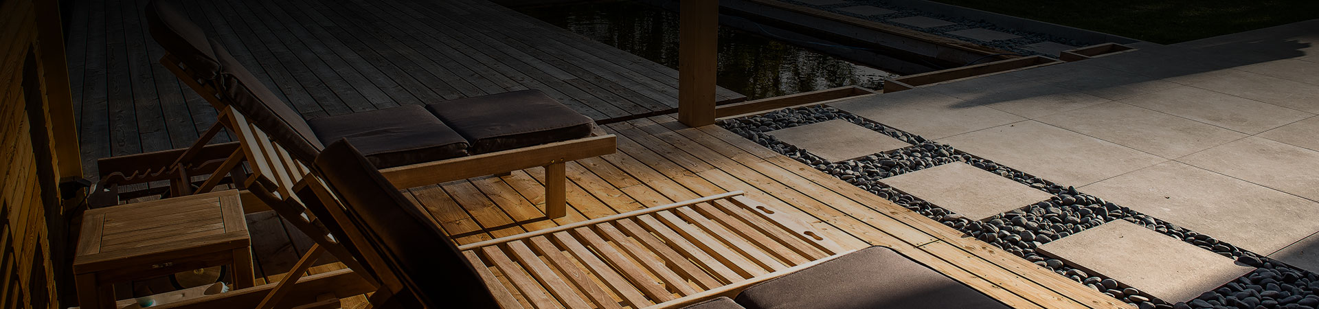 Piscines en bois massif immergé